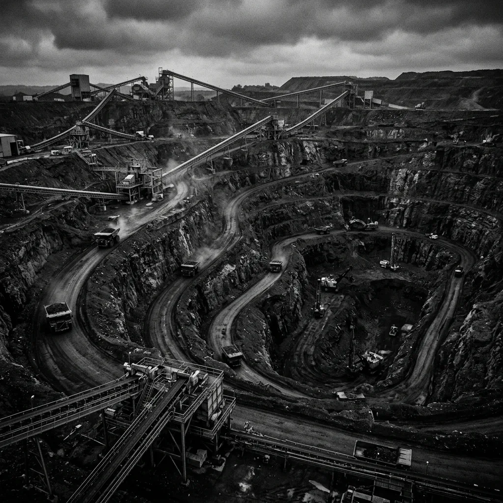 Mining Quarry Identity Background
